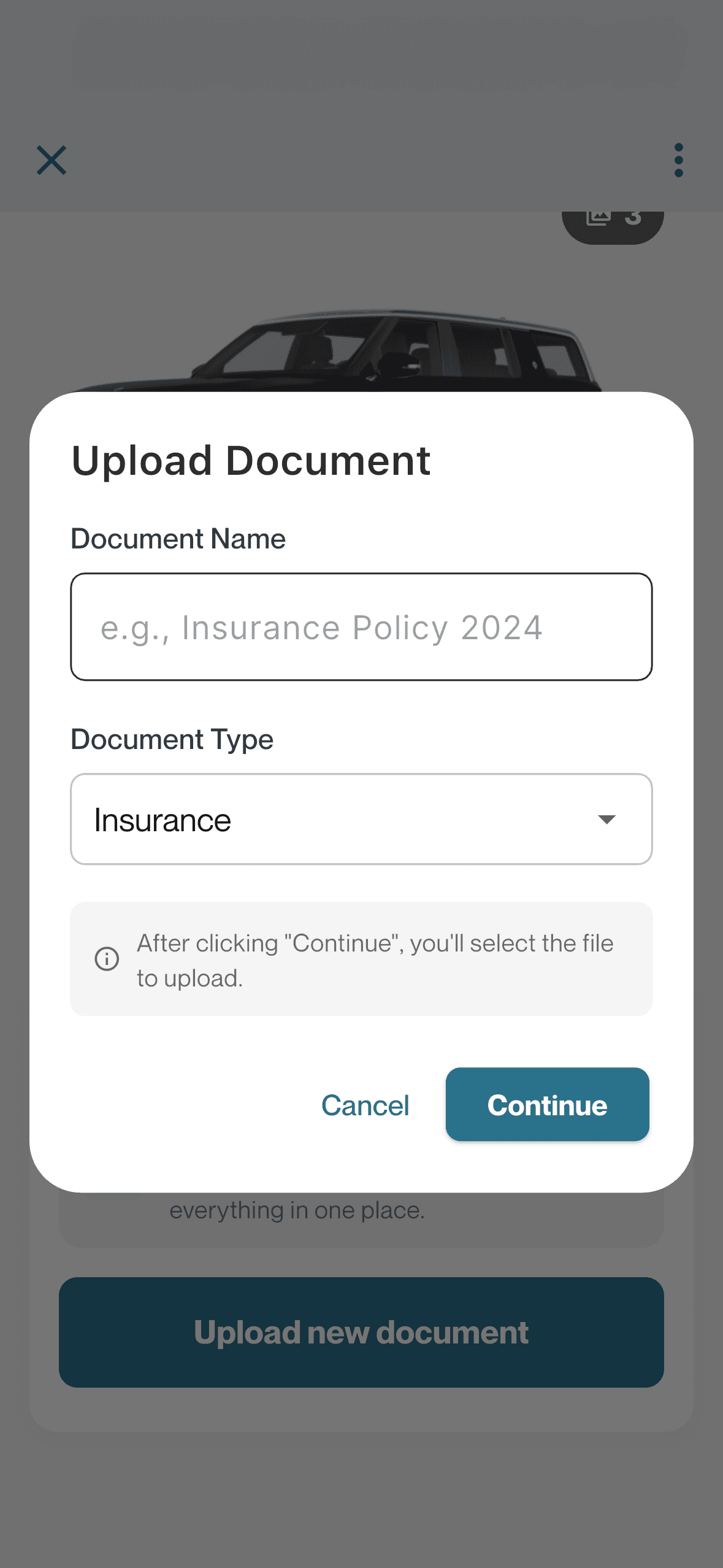 All your documents and receipts in one place screenshot